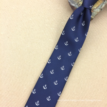 Mens Luxury Fashion Woven Anchor Private Label Tie Made of 100% Silk